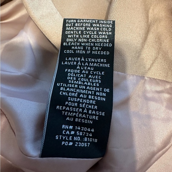 7 for All Mankind Double-Breasted Camel Blazer – Women’s Size Small - Picture 12 of 15